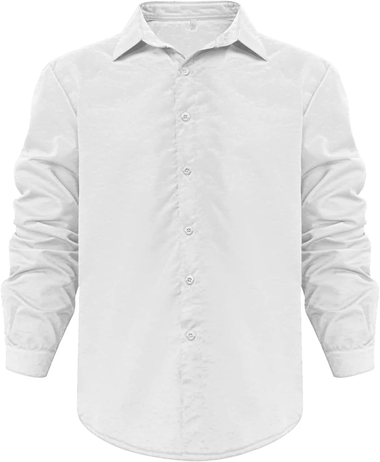 Мужская рубашка с длинным рукавом из хлопка и льна, casual, с закатанными рукавами
