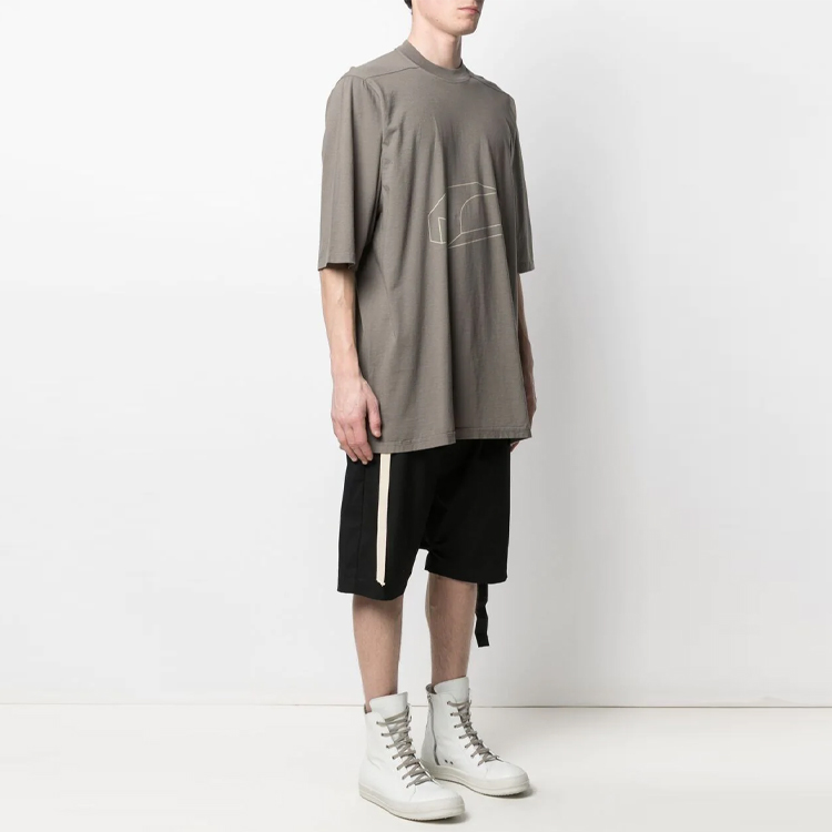 

Футболка мужская хаки Rick Owens Drkshdw, хаки