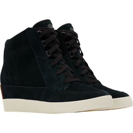 

Ботинки Out N About Wedge II женские SOREL, цвет Black/Sea Salt