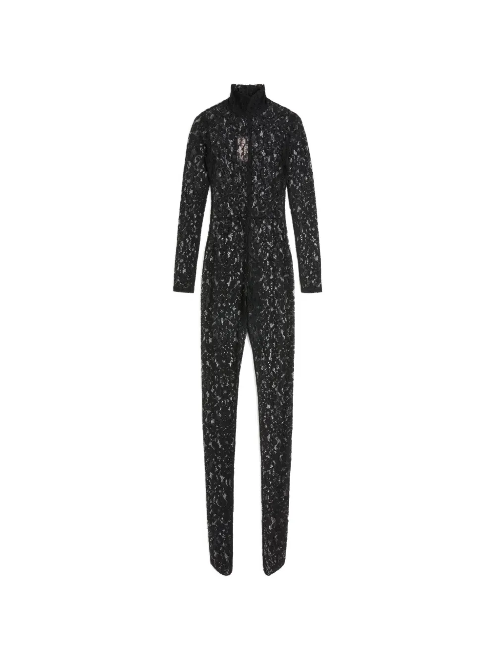 

Комбинезон с кружевом Valentino Garavani, черный