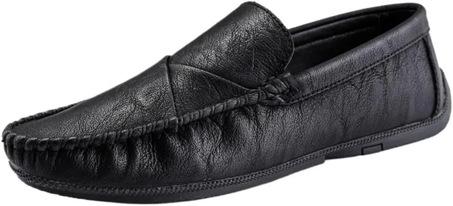 Лоферы мужские из веганской кожи, Black DHFIRUFSHLO