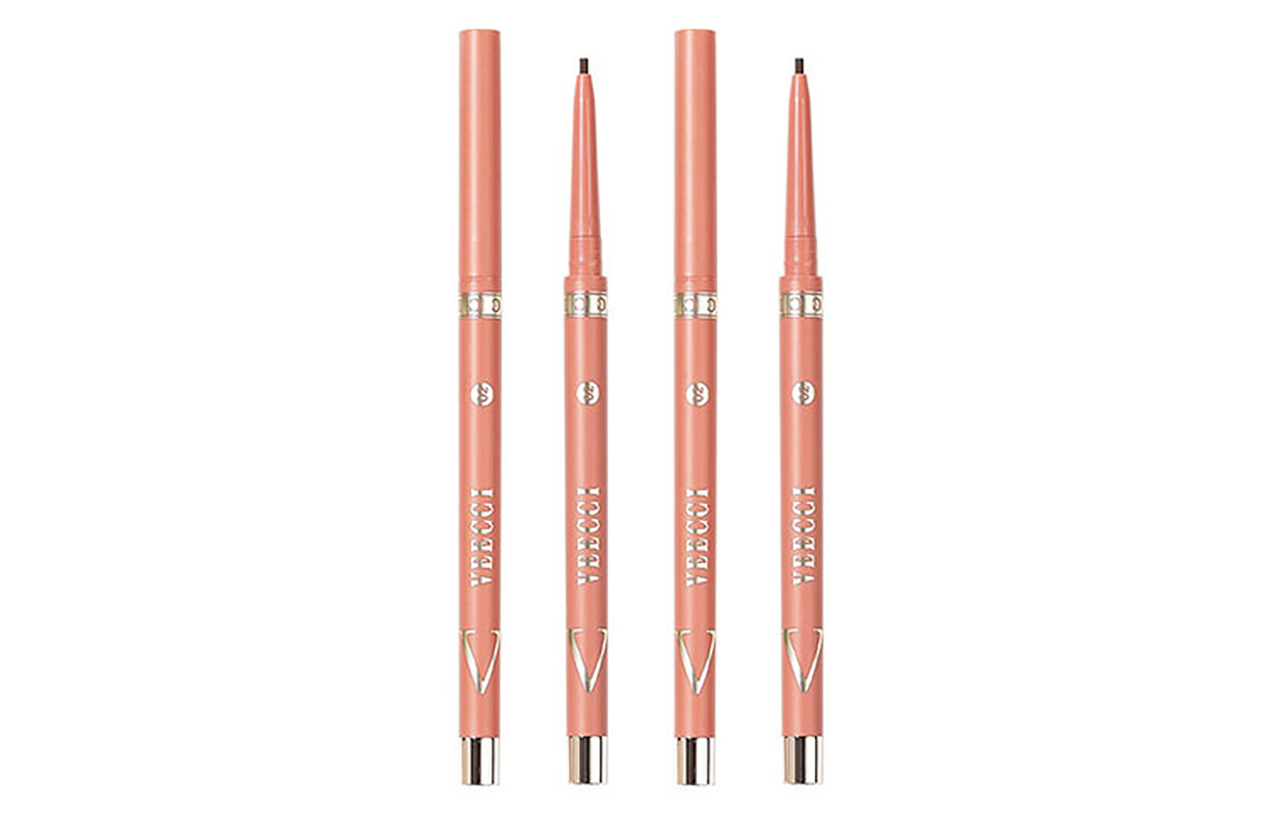 

Долговечные гелевые подводки для глаз с плоским наконечником для ровного нанесения, набор 2 шт VEECCI, коричневый