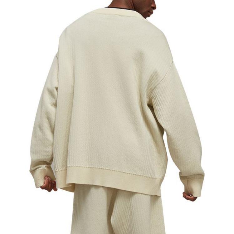 Кардиган adidas Y-3 Logo Knit Cardigan 'Off White' IA3110, белый — фото 4