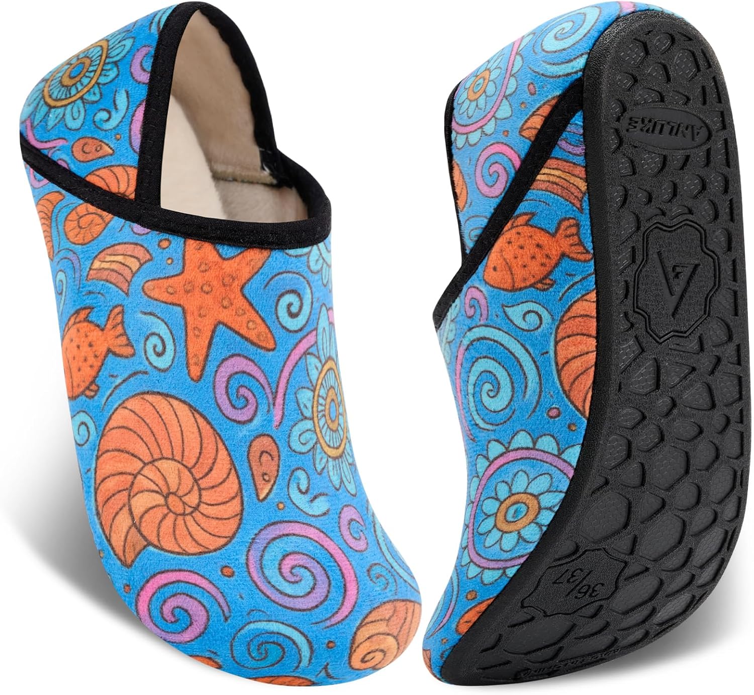 

Домашние тапочки ANLUKE для женщин и мужчин с резиновой подошвой, мягкие и легкие, для дома и улицы, синий