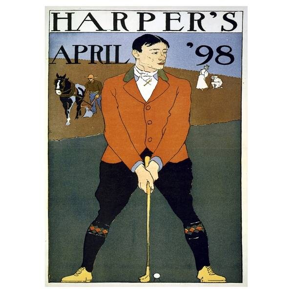 

Картина на холсте LegendArte Harper's April 1898, многоцветный