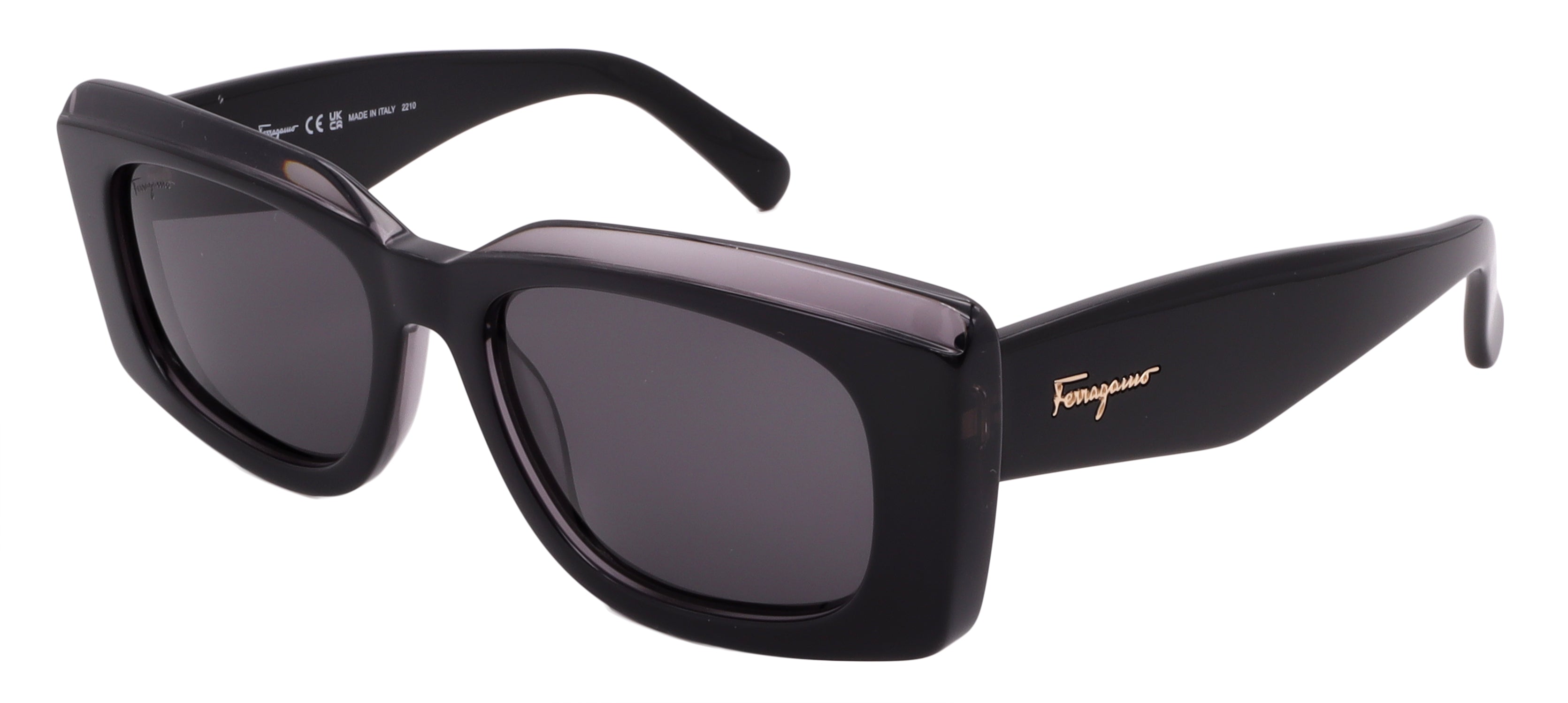 

Женские солнцезащитные очки Salvatore Ferragamo, черный