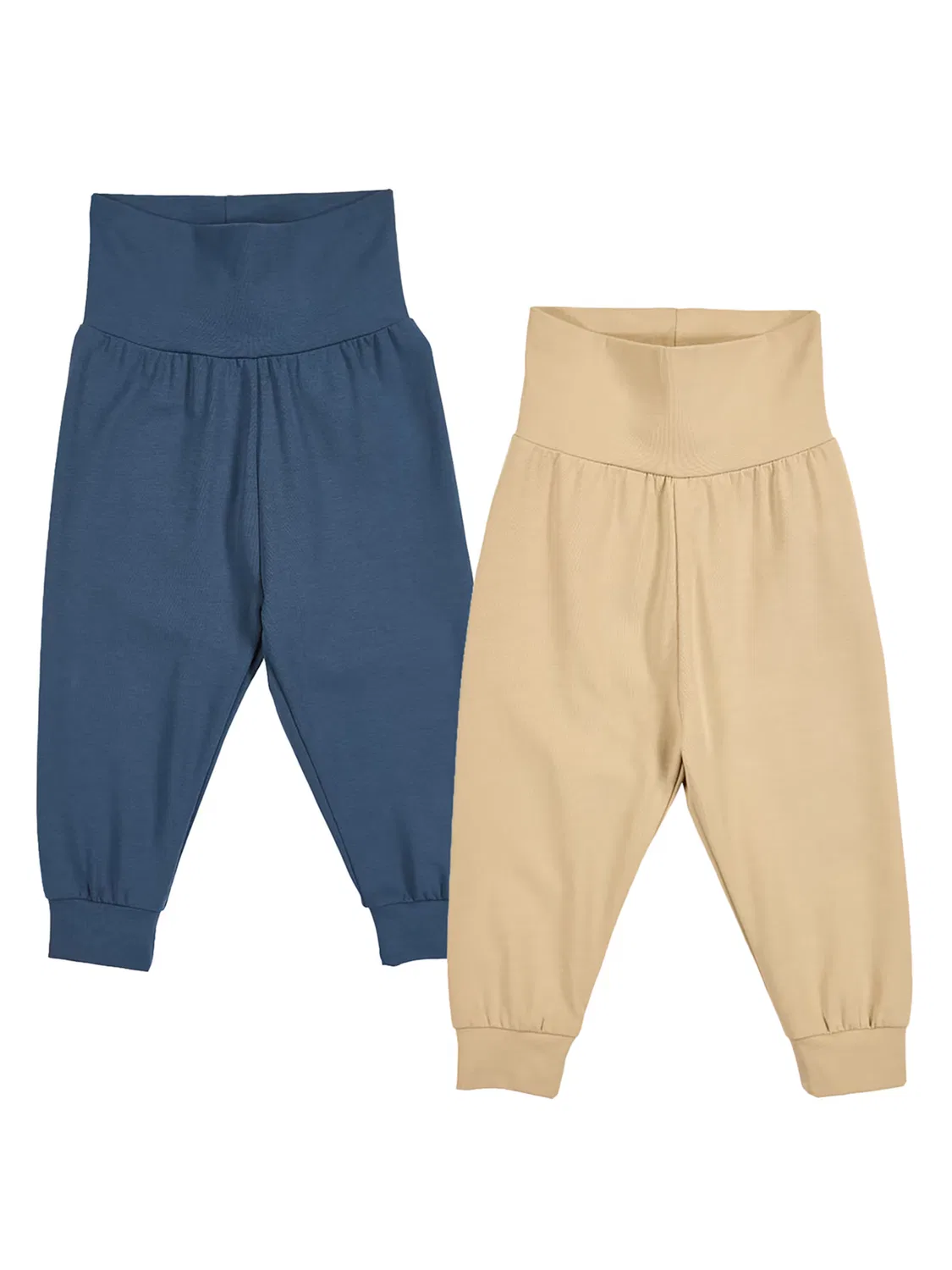 Обычные брюки Müsli By Green Cotton, Beige/Marine Blue