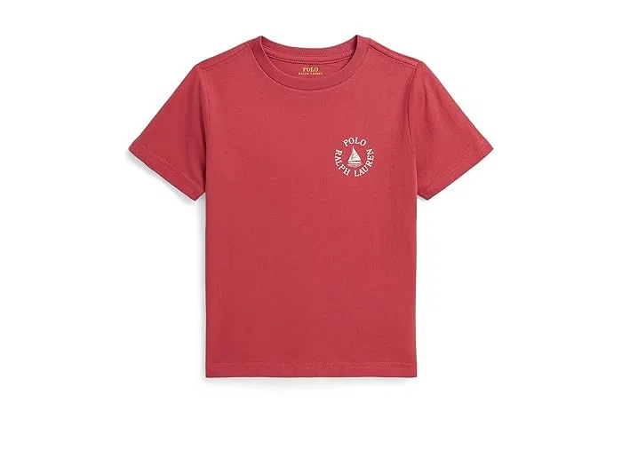 Футболка Polo Ralph Lauren Kids Logo Cotton Jersey Tee, Nantucket Red