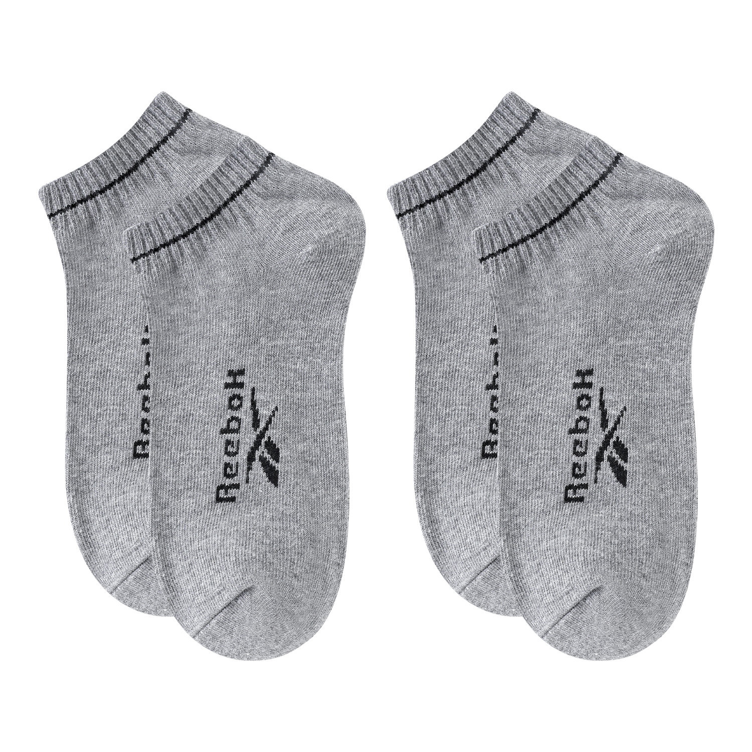 

Низкие носки унисекс 2 пары Reebok, светло-серый