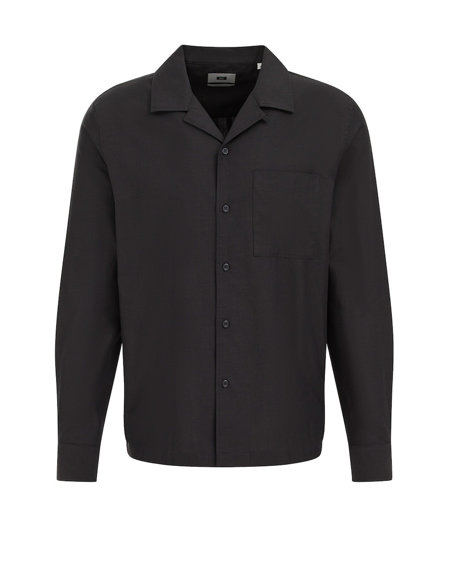 

Рубашка на пуговицах классического кроя WE Fashion, черный