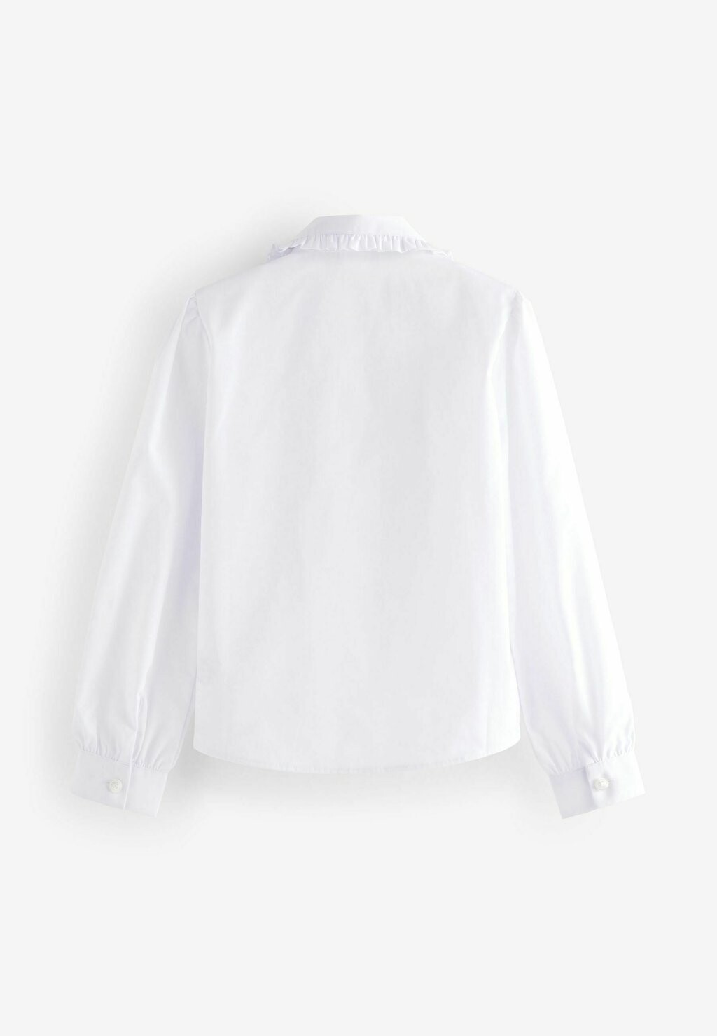 Блузка на пуговицах Long Sleeve Pretty Collar School Shirt Next, белая — фото 3