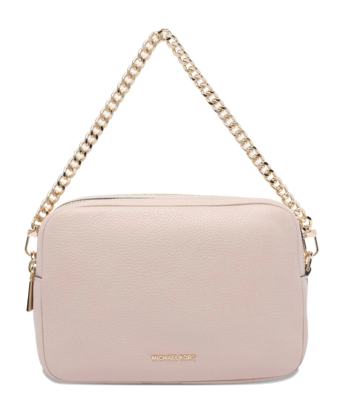 

Средняя сумка для фотоаппарата Bryant из зернистой кожи с плечевым ремнем. Michael Kors, розовый