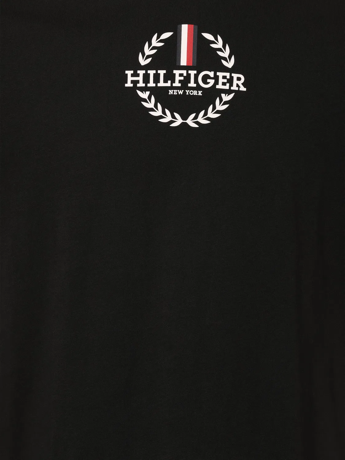 Рубашка Tommy Hilfiger Global Stripe Crest Logo Slim черного цвета — фото 3