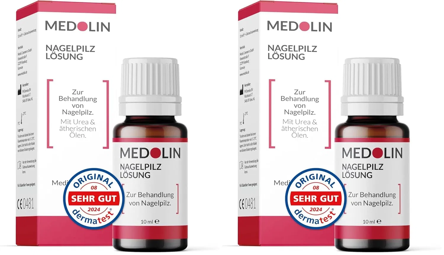 Раствор Medolin для лечения грибка ногтей, 10 мл (2 шт.) Medolin