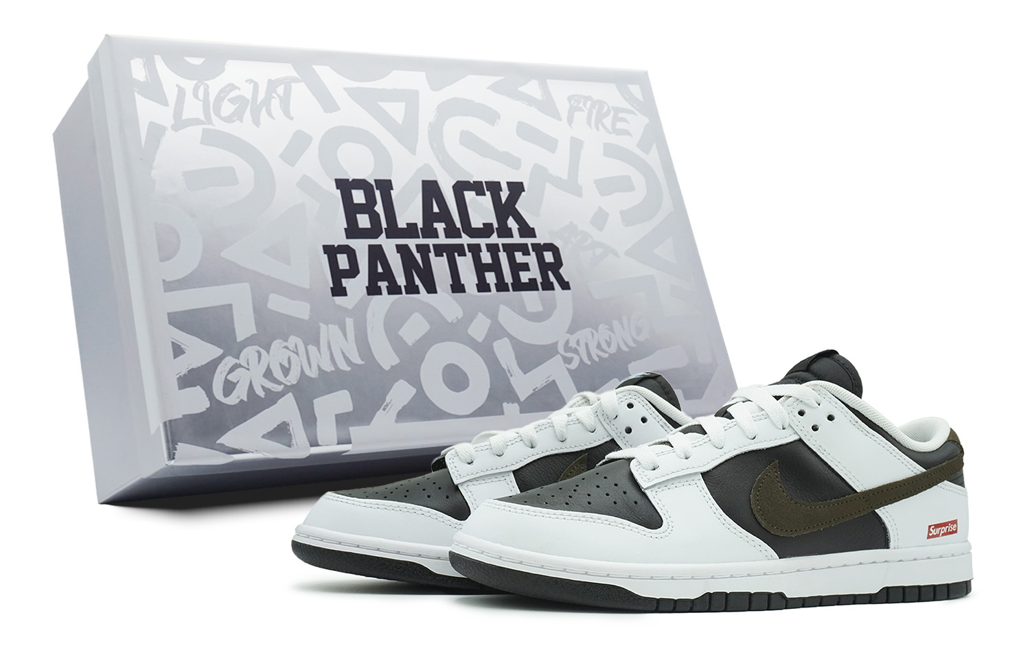 

Nike Кроссовки для скейтбординга Dunk Low Top, мужские, черно-белые