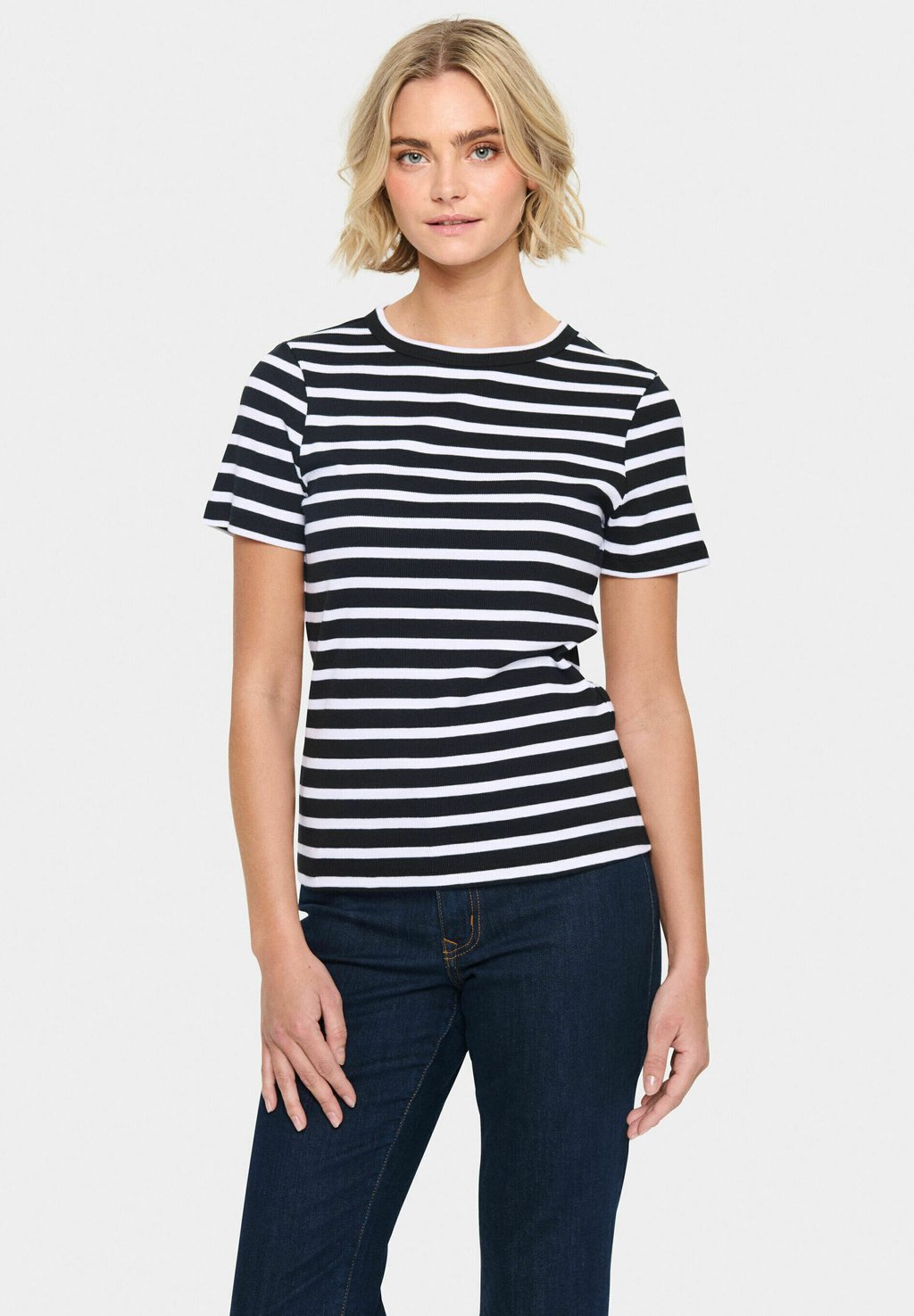 

Футболка с принтом ASTER SS STRIPE Saint Tropez, черный