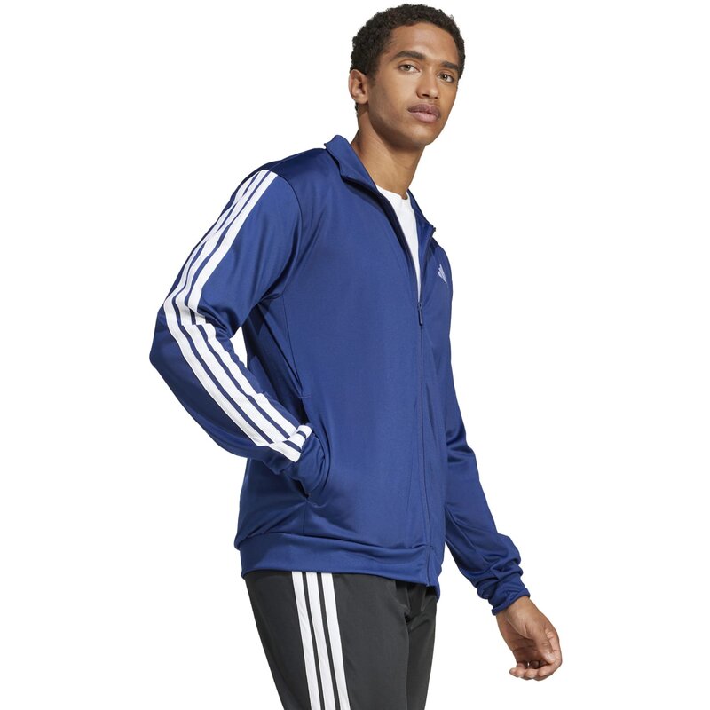 Трикотажная куртка с тремя полосками Adidas, цвет dkblue — фото 4