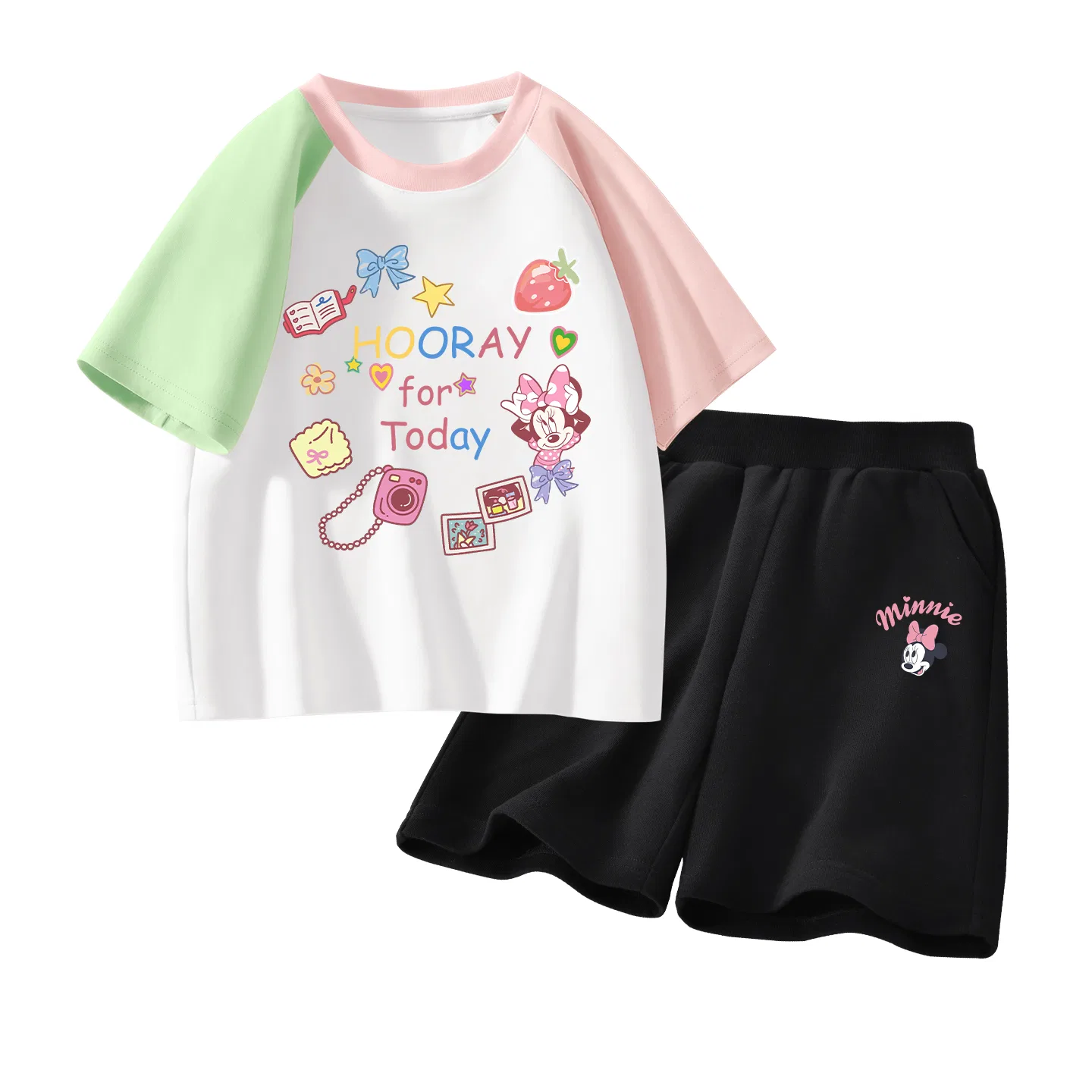 Спортивный костюм для детей Disney Casual Sportswear Di Diversity Green Pink