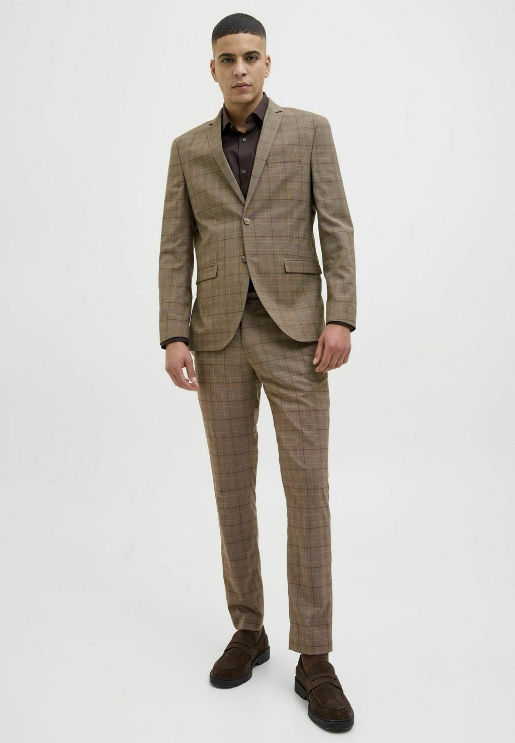 

Костюм JPRFRANCO CHECK Jack & Jones PREMIUM, бежевый