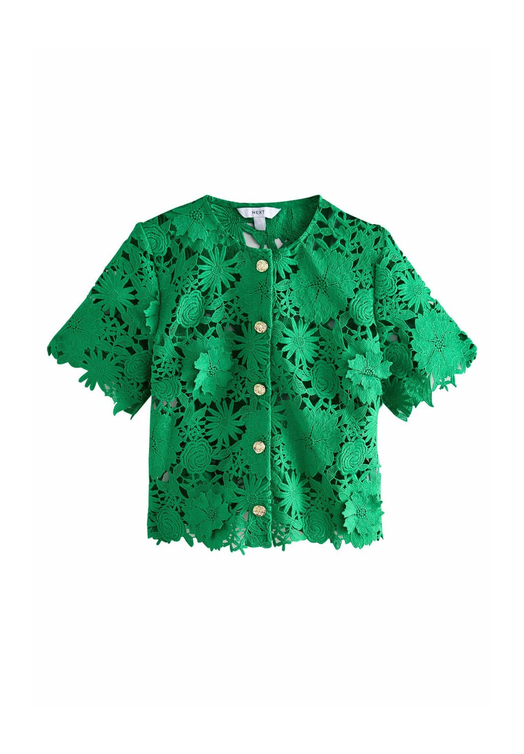 

Блуза REGULAR FIT - FLORAL SHORT SLEEVE Next, зеленый