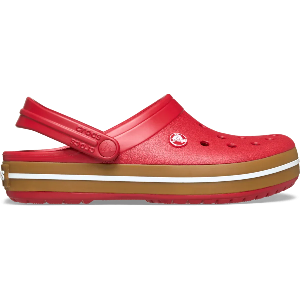 Crocband Gum Clog Crocs, Court Red