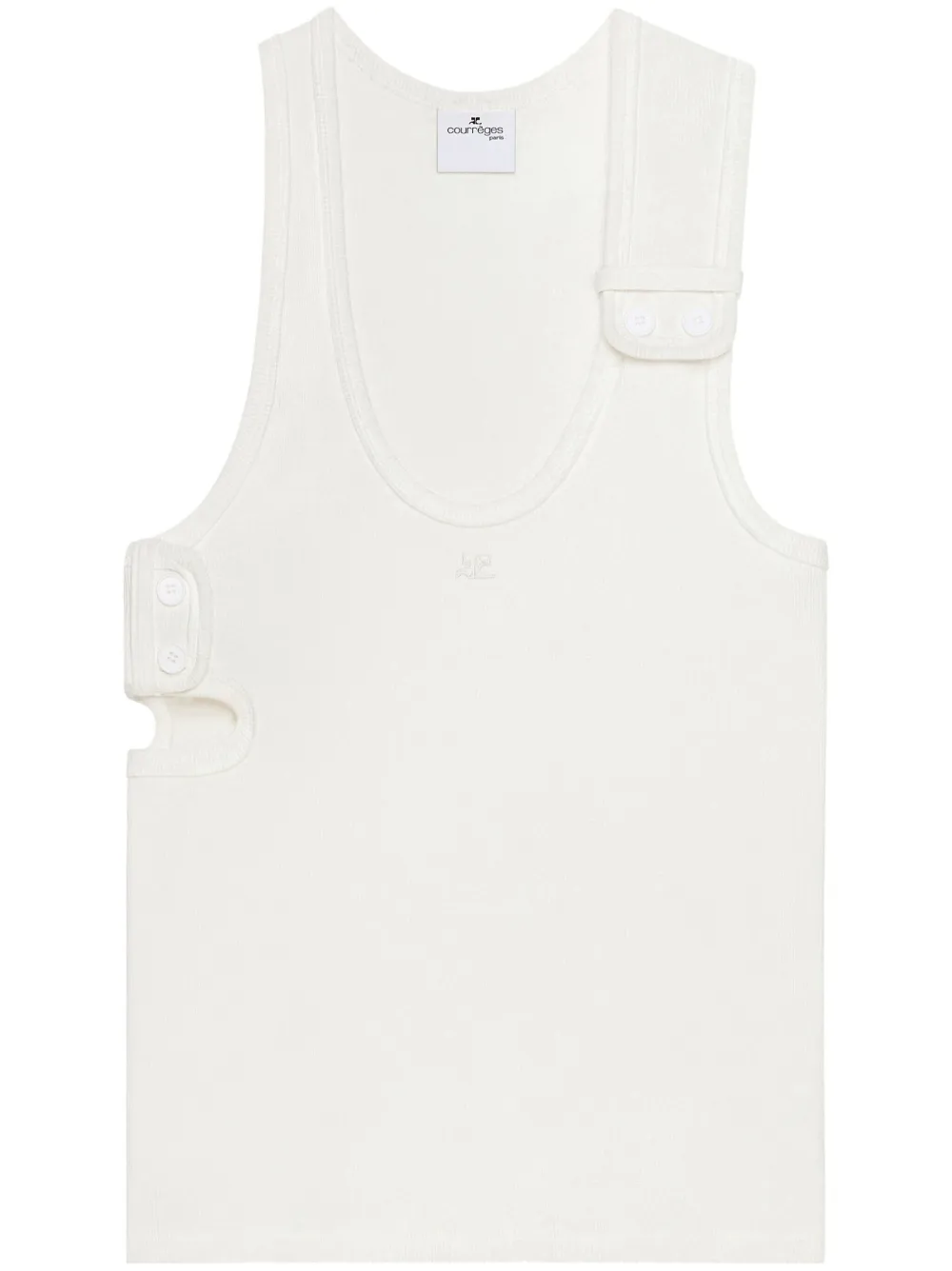 

Топ с вырезами Courrèges, белый