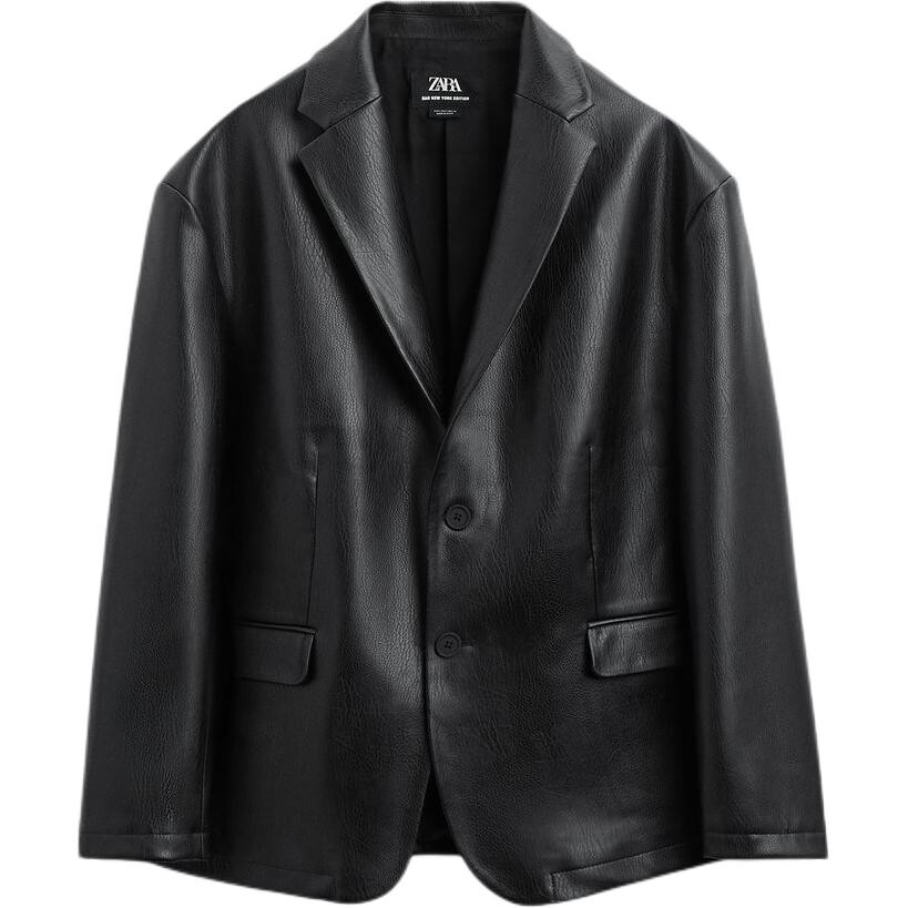

Деловой костюм мужской черный Zara, черный