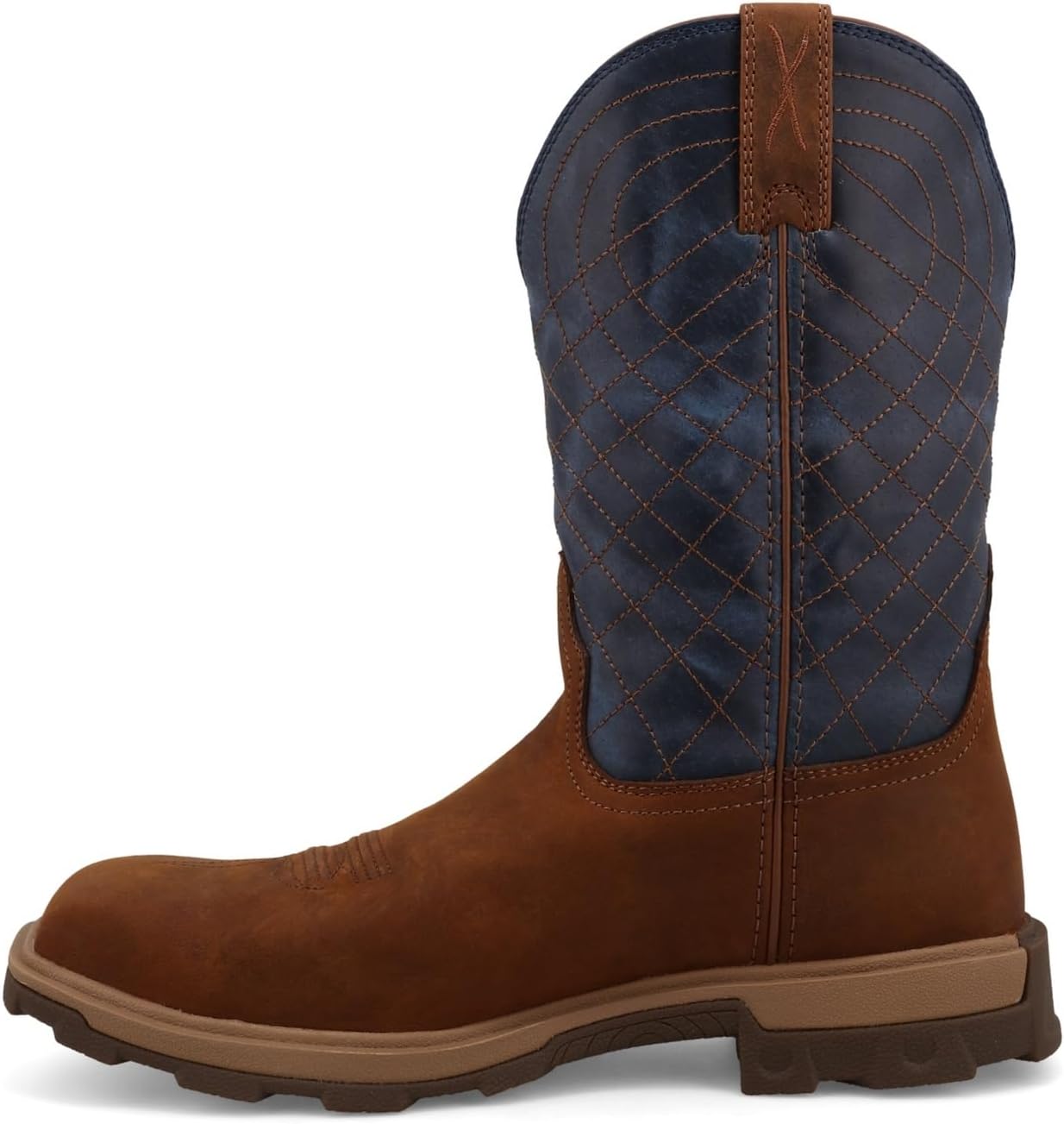 Ботинки Twisted X Men's 11 с вставкой Nano Composite Toe, легкие X Western, Mocha & Denim — фото 2