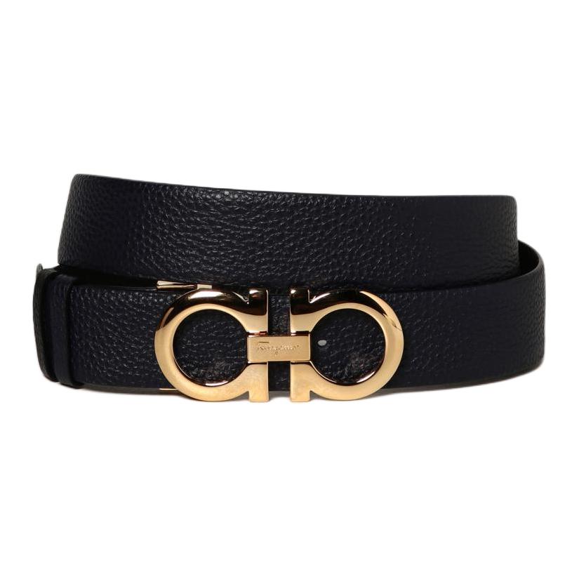 

Ferragamo Женский кожаный ремень из зернистой кожи черный, Black