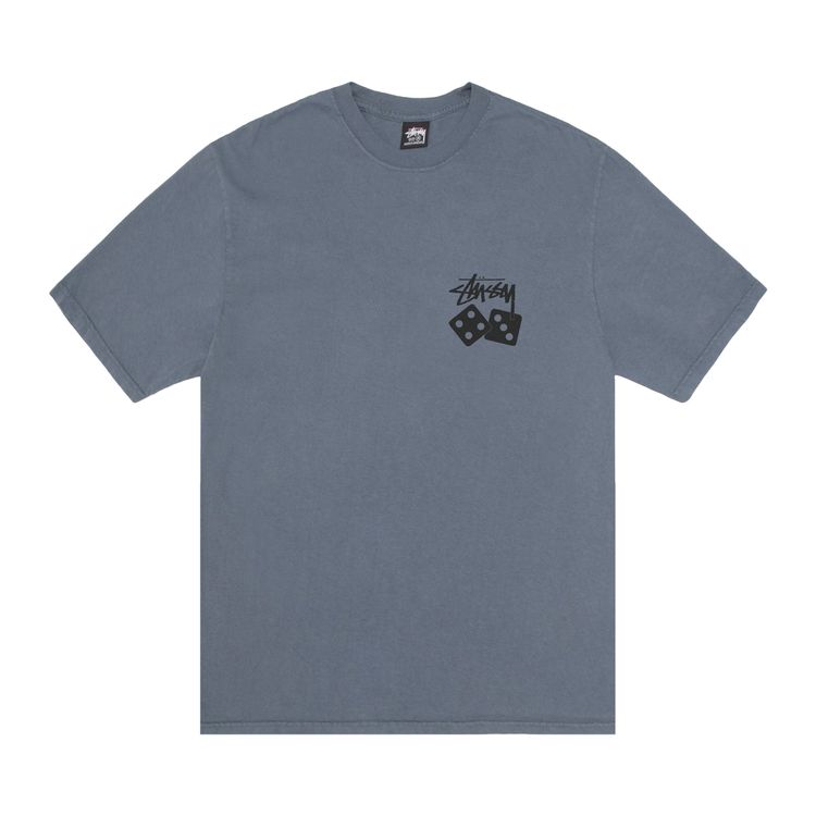 

Футболка Stussy Dice Tee Pigment Dyed 'Navy', синий