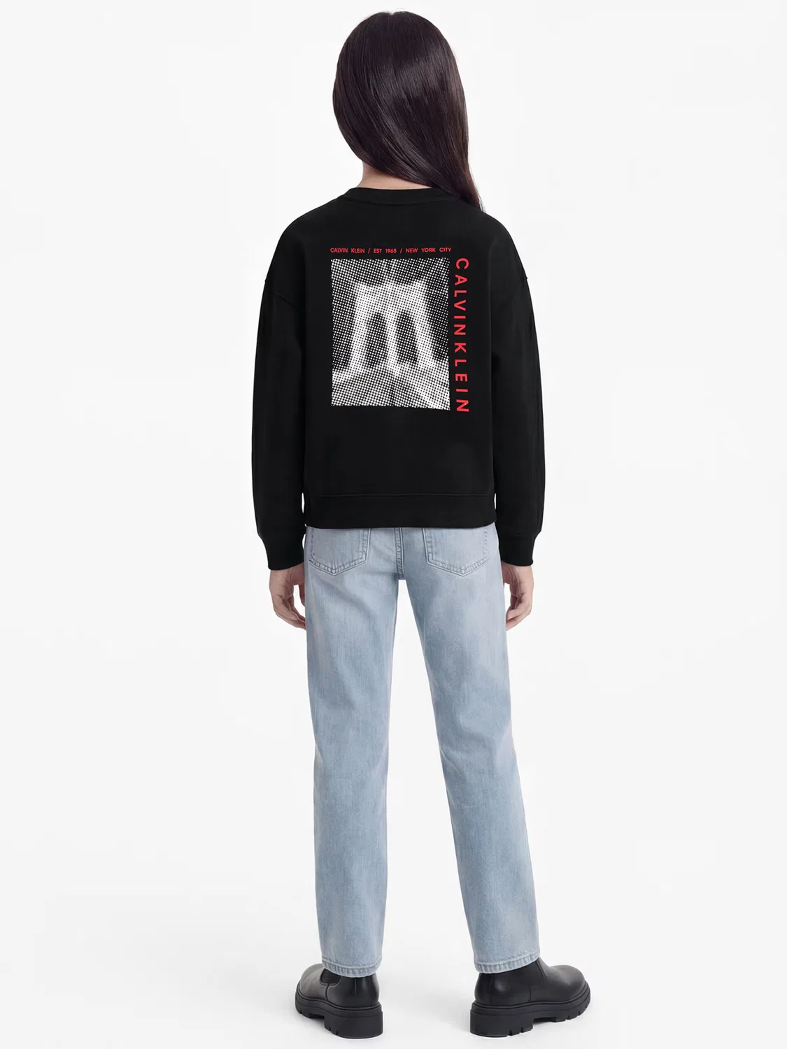 Джинсовая толстовка Calvin Klein Jeans BRIDGE черного цвета — фото 4