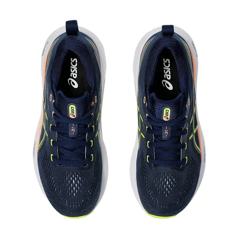 ASICS Детские кроссовки для бега Gel Kayano 31 Anti Kick Cushioning Waterproof низкие Dark Blue Black — фото 4