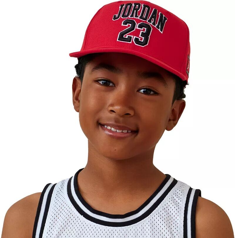 

Регулируемая кепка с плоскими полями Jordan Youth Jersey из джерси