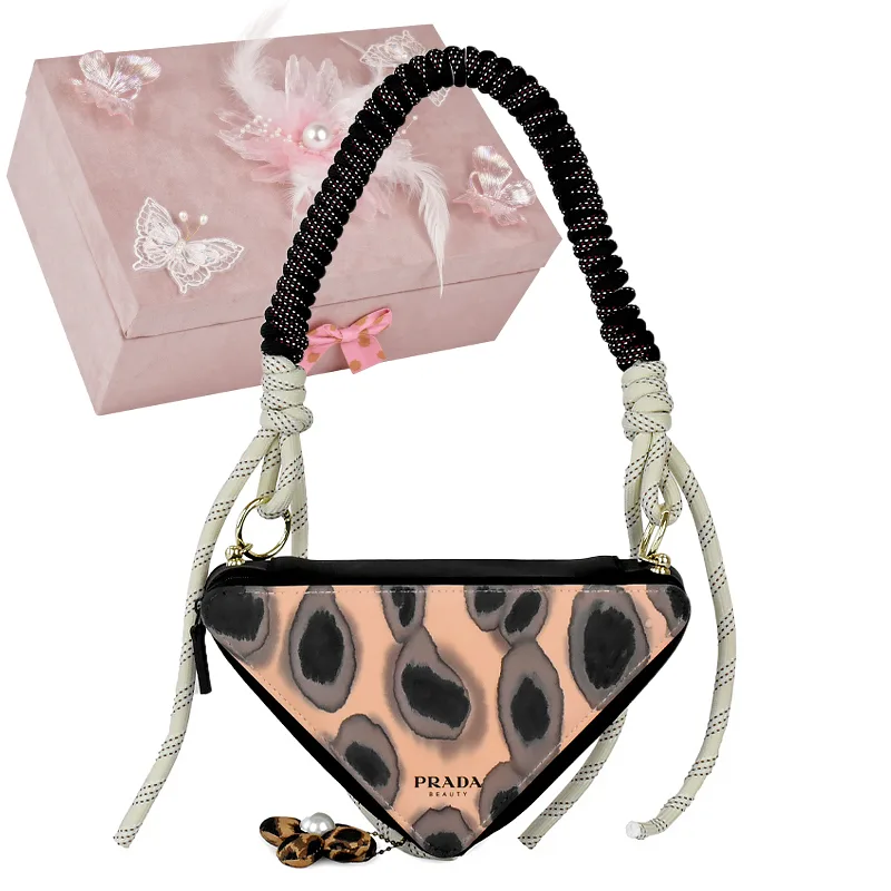 Косметичка женская PRADA, Flower Pendant-Pink Gift Box