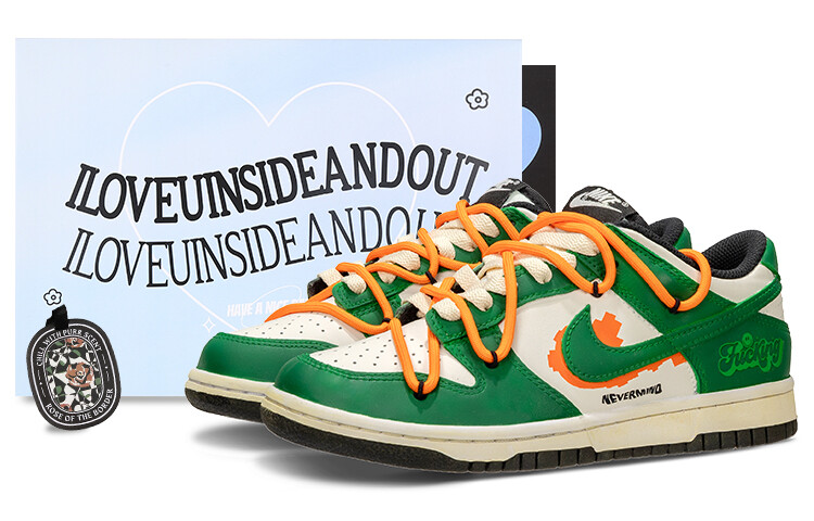 

Кроссовки Nike Dunk Skateboard Shoes Women's Low-Top Green