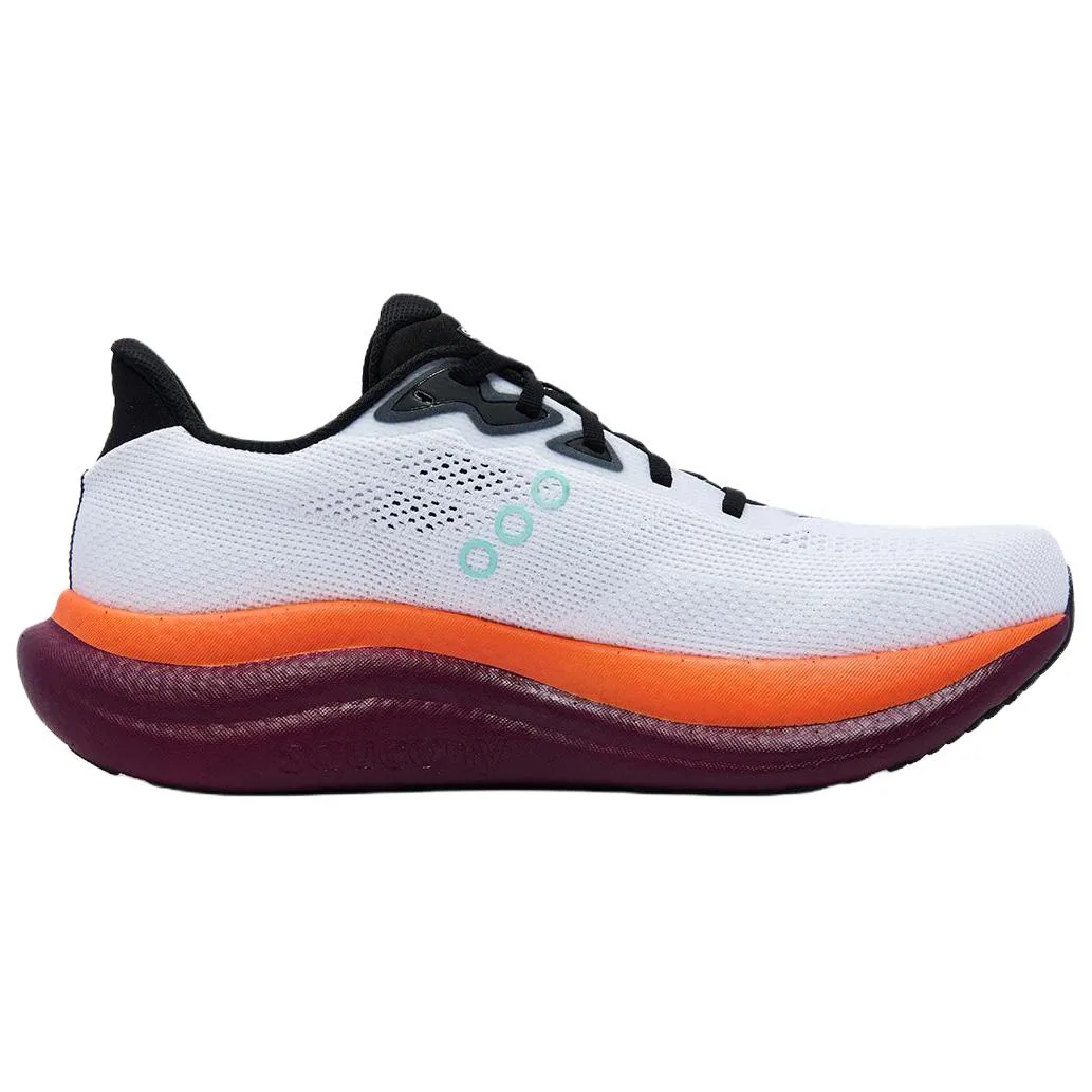 Saucony Triumph Victory 23 Training City Commuting Running Shoes Unisex White Black — фото 3