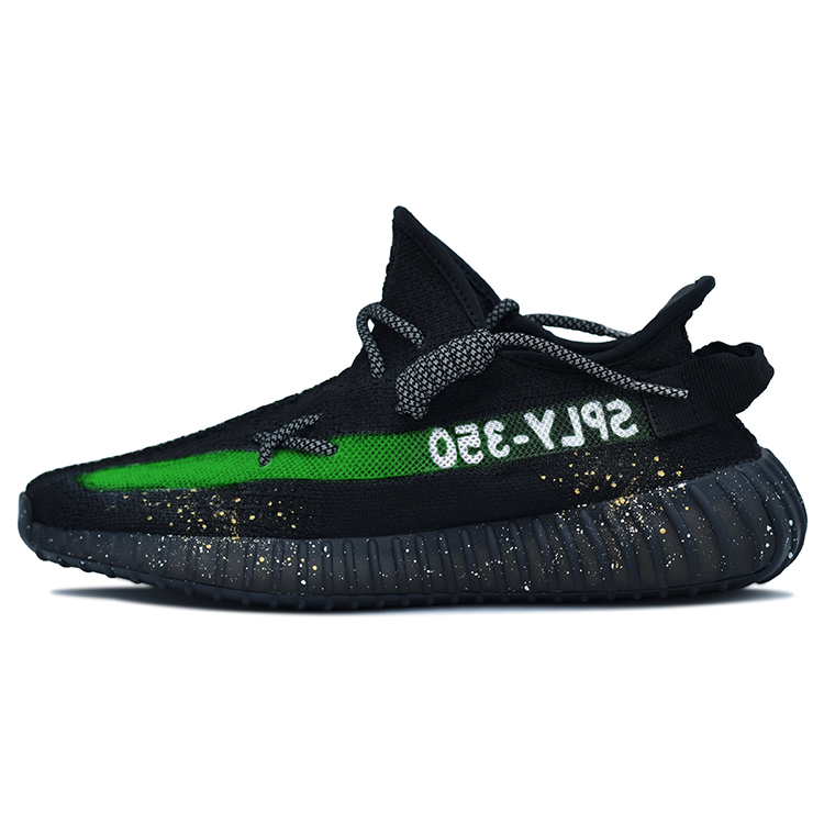 

Кроссовки adidas originals Yeezy Boost 350 V2 Lifestyle Shoes Unisex Low-top Black/green, черный