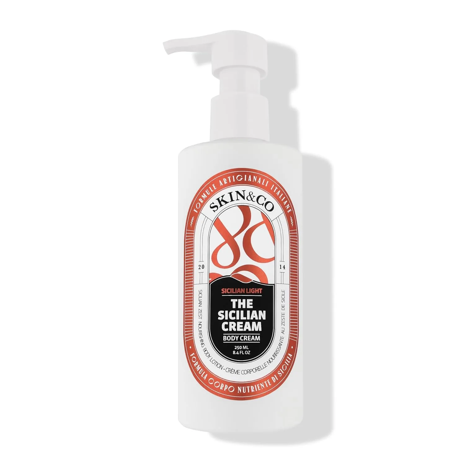 SKIN&CO Sicilian Light Body Lotion - Натуральный увлажняющий и питательный крем для тела с бодрящим цитрусовым ароматом для женщин и мужчин, 240 мл, произведено в Италии. Skin&Co Roma, Black — фото 2