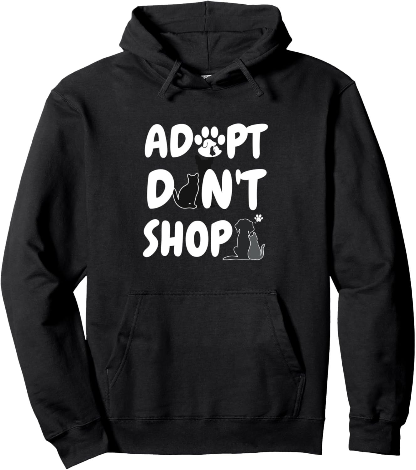 

Толстовка Adopt Don't Shop Animal Rescue для любителей животных, черная Cheffsspecials Cats And Dogs, Черный, Толстовка Adopt Don't Shop Animal Rescue для любителей животных, черная Cheffsspecials Cats And Dogs
