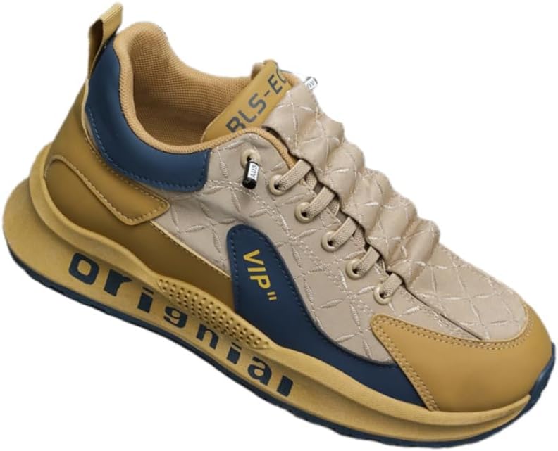 

Мужские удобные спортивные кроссовки - для бега и тенниса - удобная модель - широкий носок - противоскользящая подошва Clolinde, хаки