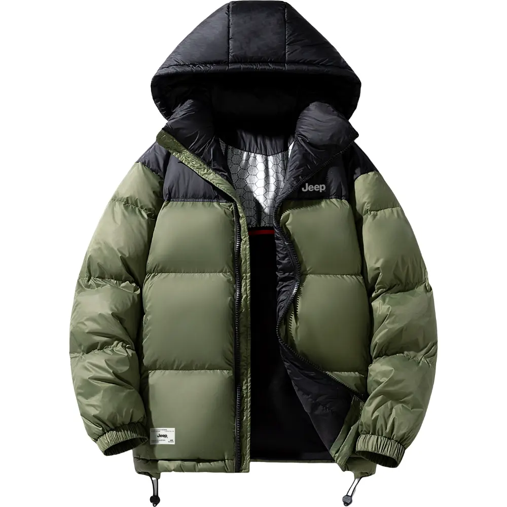 

Jeep Пуховик из белого гусиного пуха унисекс, Army Green [White Duck Down Warm]