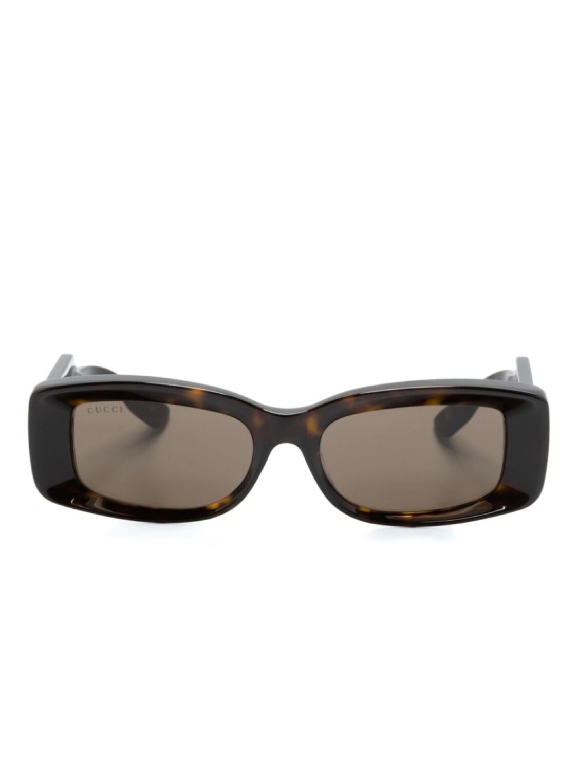 

Gucci Eyewear солнцезащитные очки в прямоугольной оправе, коричневый