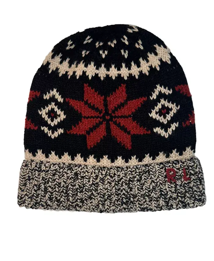 

Мужская праздничная шапка-бини Polo Ralph Lauren, черный