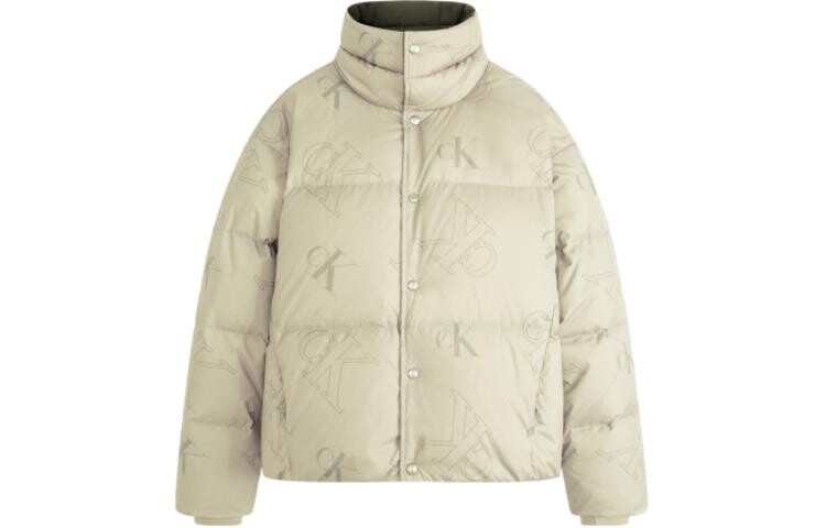 

Пуховик унисекс молочный чай кофе цвет Calvin Klein, цвет Milk tea coffee color