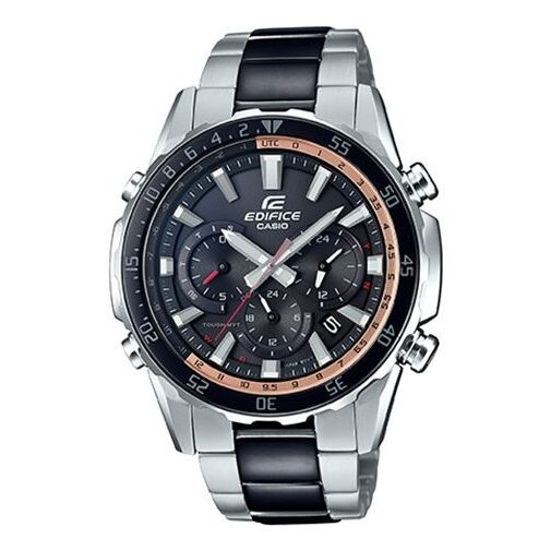 

Часы CASIO Waterproof Solar Powered EDIFICE Unisex Mens Silver Analog, цвет silver