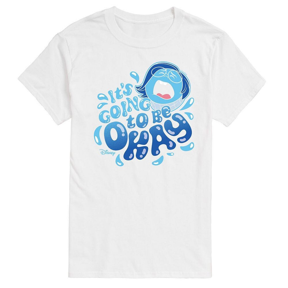 

Мужская футболка с графическим рисунком Disney/Pixar’s Inside Out 2: «Печаль будет хорошо» Disney / Pixar, белый