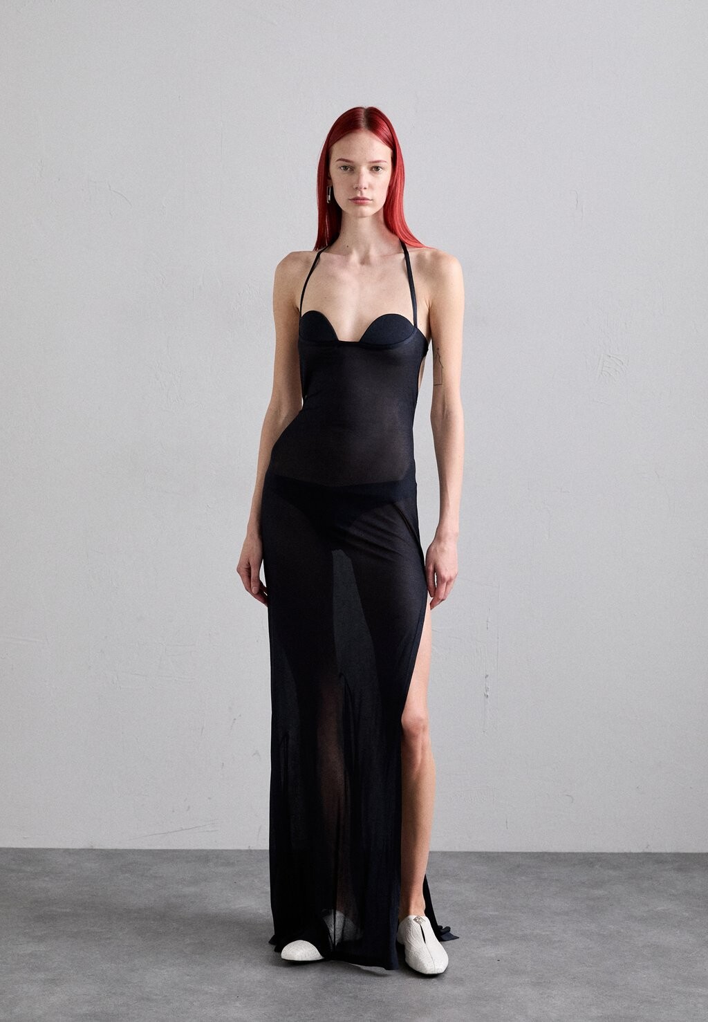 

Платье из джерси LONG DRESS WITH SLIT GmbH, темно-синий