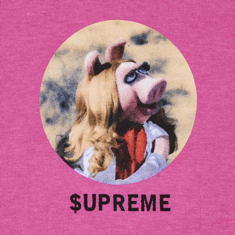 Футболка Supreme Miss Piggy Tee, цвет Fuchsia — фото 3