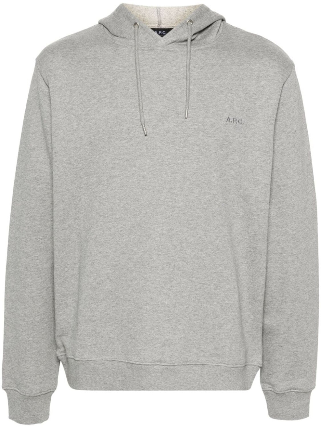 

A.P.C. худи с вышитым логотипом, серый