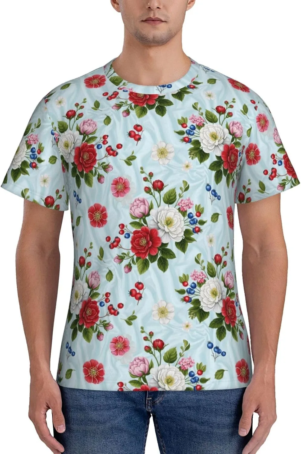 

Футболка мужская Supdreamc Quick Dry, Slim Fit для тренировок
